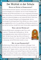Vorschau - Stundenentwürfe - Klassenwichtel Grundschule Klasse 1 und 2 - Wichtelbriefe, Wichtelstreiche und Wichteltür Ideen - Seite 1
