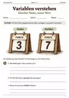 Vorschau - Arbeitsblätter - Variablen verstehen Arbeitsheft Klasse 5–6 - Deckblatt