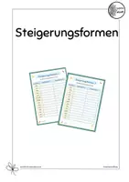 Vorschau - Arbeitsblätter - Steigerungsformen - Deckblatt