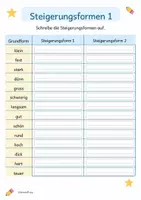 Vorschau - Arbeitsblätter - Steigerungsformen - Seite 2