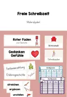 Vorschau - Poster - Freie Schreibzeit - Materialpaket - Deckblatt