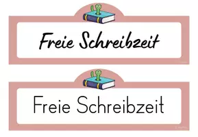 Vorschau - Poster - Freie Schreibzeit - Materialpaket - Seite 2