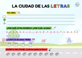 Vista previa - Juegos / Gamificación - LA CIUDAD DE LAS LETRAS - página 1