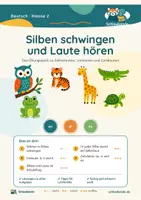 Vorschau - Unterrichtsreihen - Deutsch Klasse 2: Wortarten & Satzbau - Seite 1