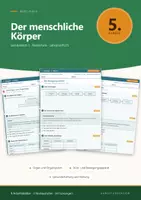 Vorschau - Arbeitsblätter - Menschlicher Körper Biologie 5 Realschule - Deckblatt