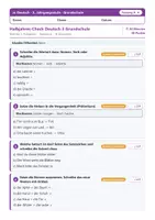 Vorschau - Test - Halbjahres-Check Deutsch 3 Grundschule – Test 1. Halbjahr - Seite 1