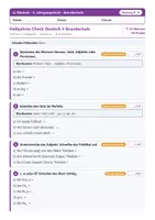 Vorschau - Test - Halbjahres-Check Deutsch 4 Grundschule – Test 1. Halbjahr - Seite 1