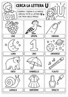 anteprima - Altro tipo di materiale - Schede didattiche lettera U - Pagina 2