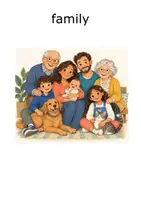 Vorschau - Poster - Family – 16 Englisch-Wordcards zu Familienmitgliedern - Seite 1
