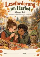 Vorschau - Arbeitsblätter - Leseförderung Klasse 5-6: Thema Herbst - Deckblatt