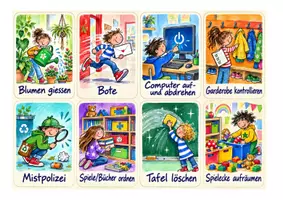 Vorschau - Poster - Unsere Ämtli – 32 farbenfrohe Ämtlikarten für den Schulalltag - Seite 1