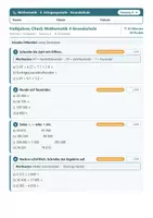 Vorschau - Test - Halbjahres-Check Mathematik 4 Grundschule – Test 1. Halbjahr - Seite 1