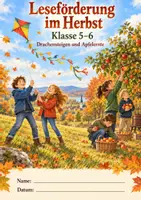 Vorschau - Arbeitsblätter - Leseförderung Klasse 5-6 Thema: Freizeit im Herbst - Deckblatt