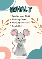 Vorschau - Mal- und Bastelvorlagen - Wachsendes Materialpaket Kaffeefiltertiere WALD - Bastelvorlagen für Fensterbilder - Seite 3
