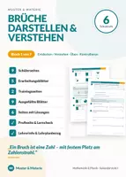 Vorschau - Unterrichtsreihen - Bruchrechnen Klasse 6 – komplette Unterrichtsreihe in 7 Blöcken mit Lösungen - Seite 1