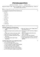 Vorschau - Arbeitsblätter - Übungsaufgaben Programmieren Informatik 9 Mittelschule - Seite 1