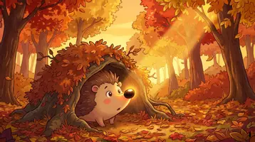Aperçu - Cartes / Images - Kamishibaï | Pico, le hérisson gourmand | Les petits animaux de l’automne - Page 1