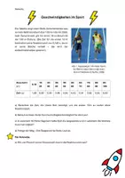 Vorschau - Arbeitsblätter - Geschwindigkeiten im Sport (Usain Bolt) - Seite 2