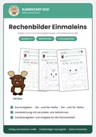 Vorschau - Arbeitsblätter - Mathe Klasse 2/3: Rechenbilder Einmaleins – Malen nach Rechenergebnissen - Deckblatt