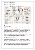 Vorschau - Arbeitsblätter - Elektrizität und Magnetismus – Arbeitsblatt mit Lösungen Kl. 9/10 Physik - Seite 1