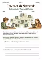 Vorschau - Arbeitsblätter - Internet als Netzwerk Arbeitsheft Klasse 5–6 - Deckblatt
