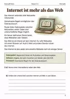 Vorschau - Arbeitsblätter - Internet als Netzwerk Arbeitsheft Klasse 5–6 - Seite 1