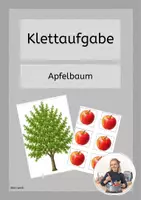 Vorschau - Fördermaterial/Inklusion - Klettaufgabe Äpfel an Apfelbaum - Deckblatt
