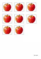 Vorschau - Fördermaterial/Inklusion - Klettaufgabe Äpfel an Apfelbaum - Seite 1