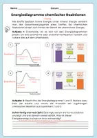 Vorschau - Arbeitsblätter - Energiediagramme chemischer Reaktionen - Seite 1