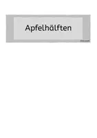 Vorschau - Fördermaterial/Inklusion - Klettmappe Apfelhälften zuordnen - Seite 1