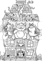 Vorschau - Mal- und Bastelvorlagen - Halloween Klappbilder | 10 kreative Faltbilder & Ausmalbilder | Grundschule - Seite 2