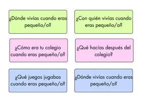 Vorschau - Aufgabenkarten - Anda y Habla pretérito imperfecto - Deckblatt