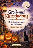Vorschau - Arbeitsblätter - Groß- und Kleinschreibung (Halloween) - Deckblatt
