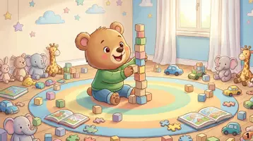 Aperçu - Cartes / Images - Kamishibai – Le petit ours range ses jouets – autonomie et responsabilité - Page 1