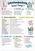 Vorschau - Arbeitsblätter - School Things - Unterrichtseinheit Englisch Klasse 2-3 - Seite 1