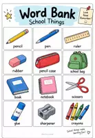 Vorschau - Arbeitsblätter - School Things - Unterrichtseinheit Englisch Klasse 2-3 - Seite 2