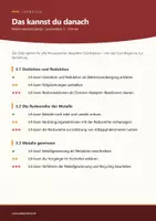 Vorschau - Arbeitsblätter - Redoxreaktionen Chemie 9 Realschule - Seite 1
