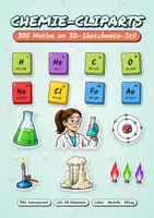 Vorschau - selbst erstellte Cliparts/Grafiken - 300 Chemie-Cliparts im Sketchnote-Stil (PNG) - Seite 1