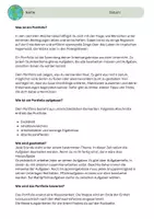Vorschau - Klassenarbeiten - Portfolio - Tropischer Regenwald, Wüste, Polarräume - Deckblatt