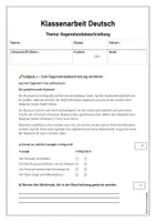 Vorschau - Arbeitsblätter - Thema Beschreiben DEIN Materialpaket für Klasse 5-8 - Seite 1