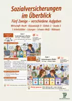 Vorschau - Stundenentwürfe - Sozialversicherungen im Überblick | Risiken und Versicherungen | Wirtschaft-Recht Klasse 9 - Deckblatt