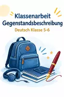 Vorschau - Test - Klassenarbeit Gegenstandsbeschreibung (inkl. Bewertung) - Deckblatt