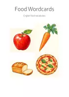 Vorschau - Poster - Food – 20 Englisch-Wordcards zu Lebensmitteln - Seite 1