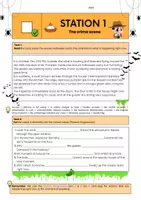 Vorschau - Arbeitsblätter - The Stolen Pumpkin Pie: present progressive vs. simple present - Seite 1