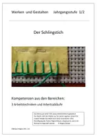 Vorschau - Stundenentwürfe - Sticken - der Schlingstich - Anleitung - Deckblatt