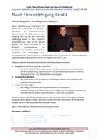 Vorschau - Unterrichtsreihen - Überarbeitet: Kompletter Musik-Theorielehrgang mit Erklärvideos, QR-Codes, Lösungen, Onlineübungen, usw. Band 1 für Klassen 5 (aber auch alle anderen Jahrgänge) - Seite 1