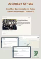 Vorschau - Interaktives Material - Interaktiver Geschichtsatlas: Kaiserreich bis 1945 | Klasse 9/10 - Deckblatt
