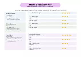 Vorschau - Arbeitsblätter - Bodenturnen Klasse 5/6: Kür mit Sterne-System und Bewertungsbogen - Seite 1