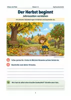 Vorschau - Arbeitsblätter - Der Herbst beginnt – Jahreszeiten verstehen | Klasse: 3 – 4 - Seite 1
