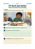 Vorschau - Arbeitsblätter - Fit durch den Herbst – Lernen lernen | Klasse: 3–5 - Seite 1